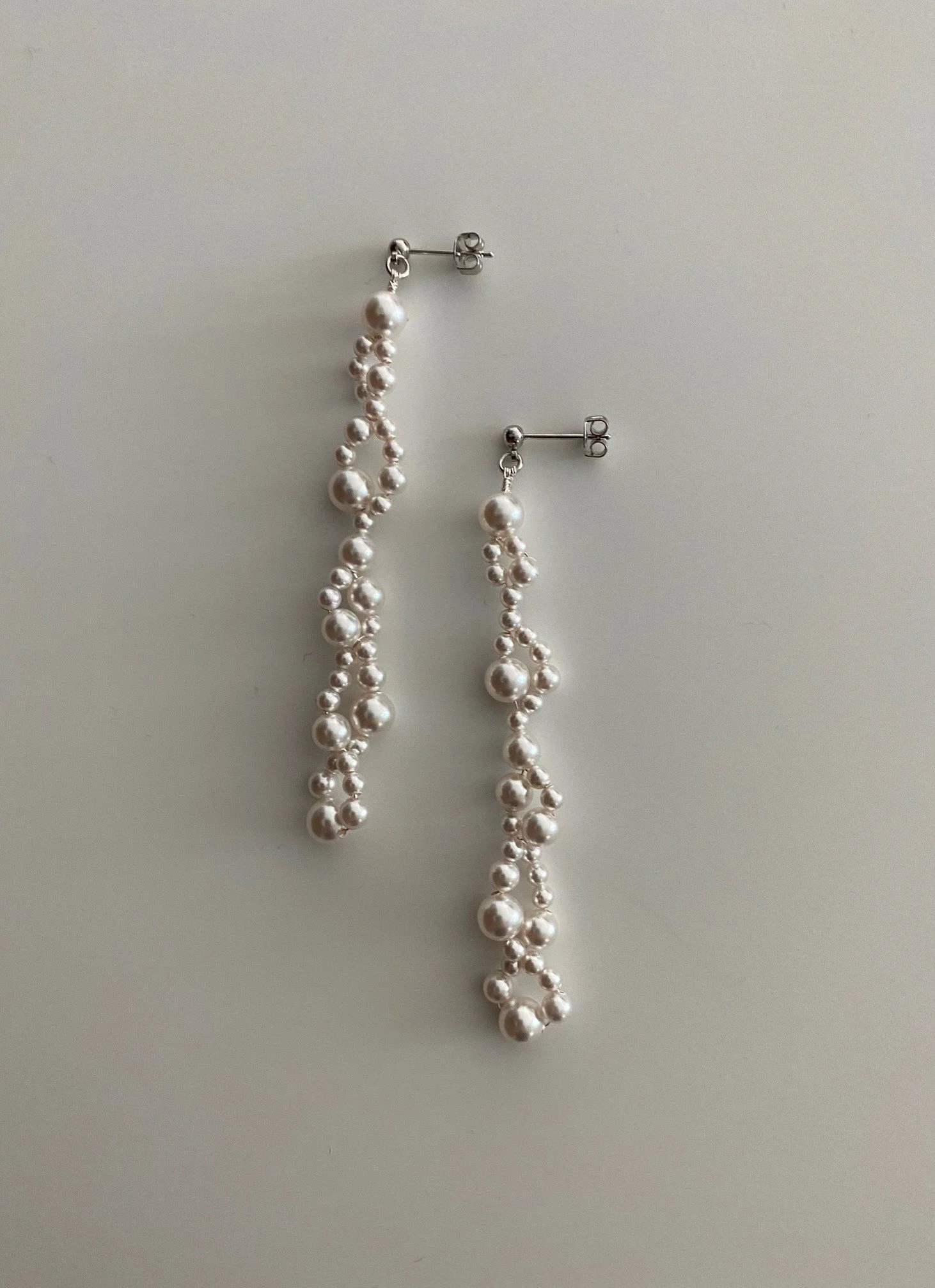 【HYERES LOR】23SS★ Erite23 SV(Y) Pave Double Twist Earring HYERES LOR】23SS☆ Erite23 SV(Y) Pave Double Twist Earring